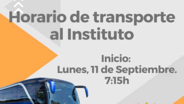 Horario de transporte al Instituto