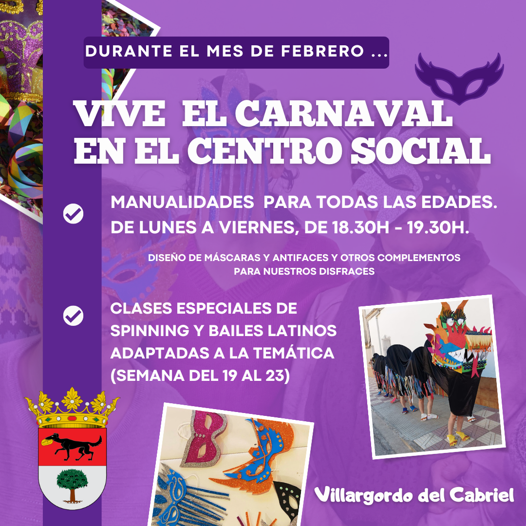 Llega el carnaval al Centro Social de Villargordo del Cabriel