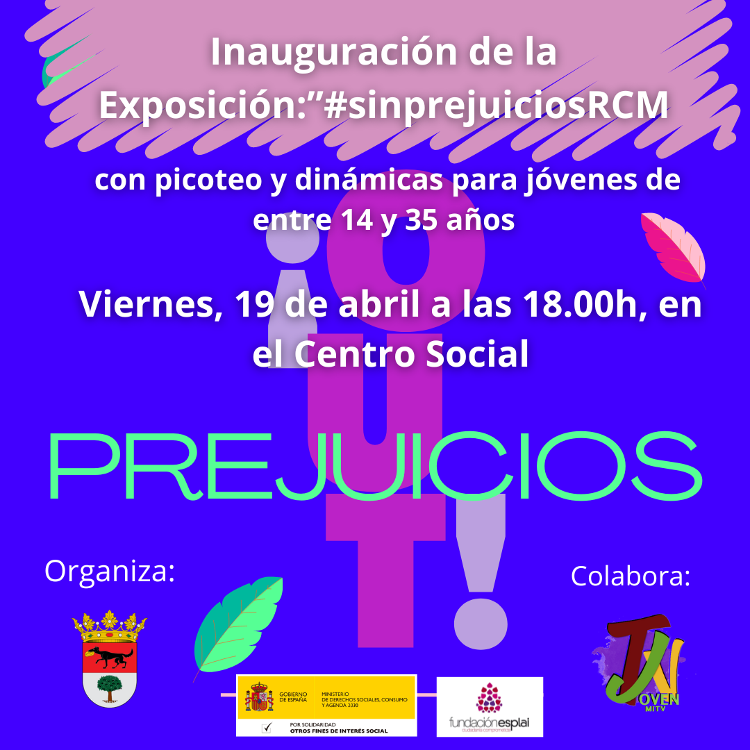 Inauguración de la Exposición #SinprejuiciosRCM con los jóvenes del municipio