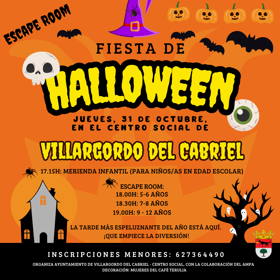 🎃 ¡Fiesta de Halloween Infantil en Villargordo del Cabriel! 🎃