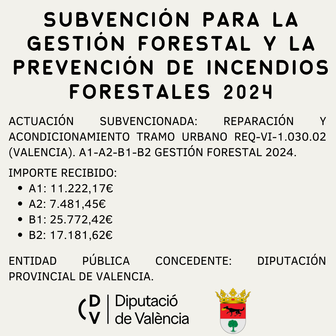 Subvención para la gestión forestal y la prevención de incendios forestales 2024