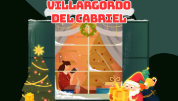 Cartel Concurso de Escaparates Navideños Ilustrativo Colorido